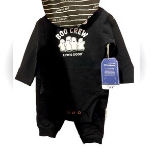Life Is Good 3pc Boo Crew Halloween Jogger Set